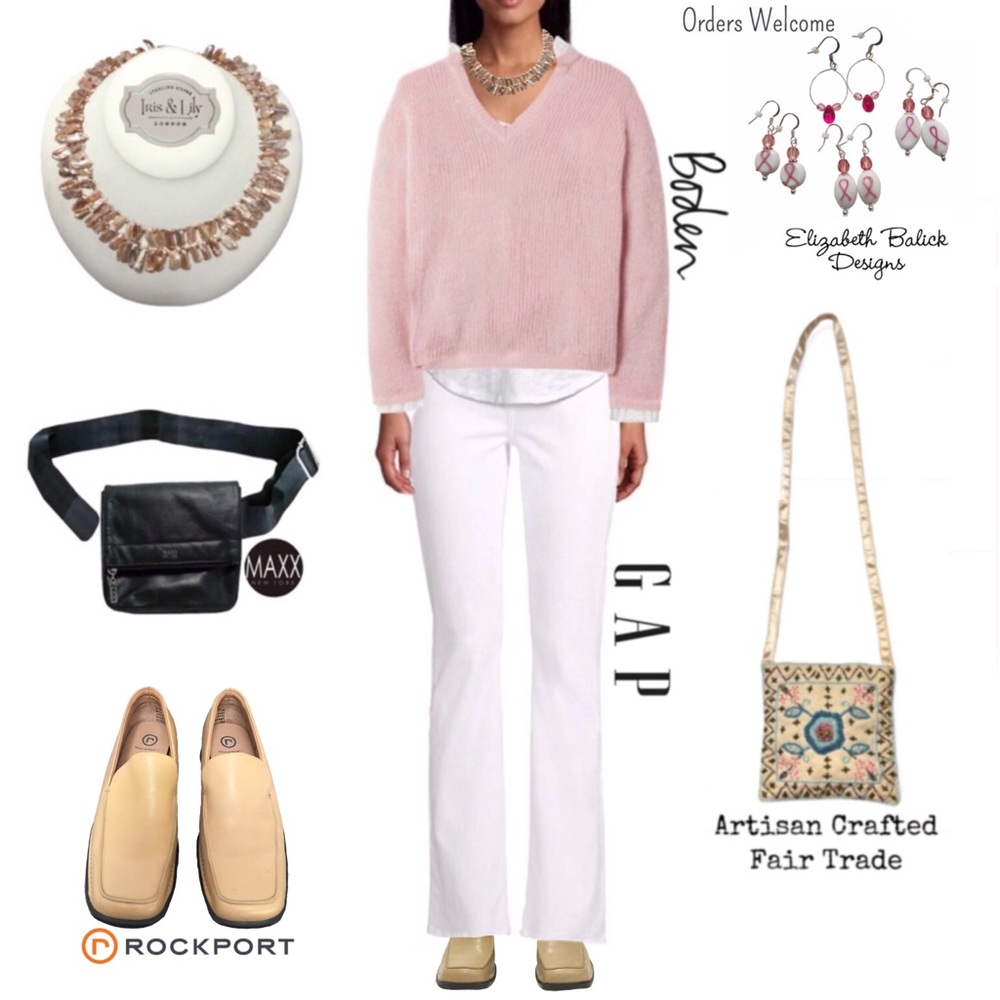 Handmade Lampwork Glass Breast Cancer Awareness Earrings, EB Designs, 1 Pair NEW - Picture 10 of 10